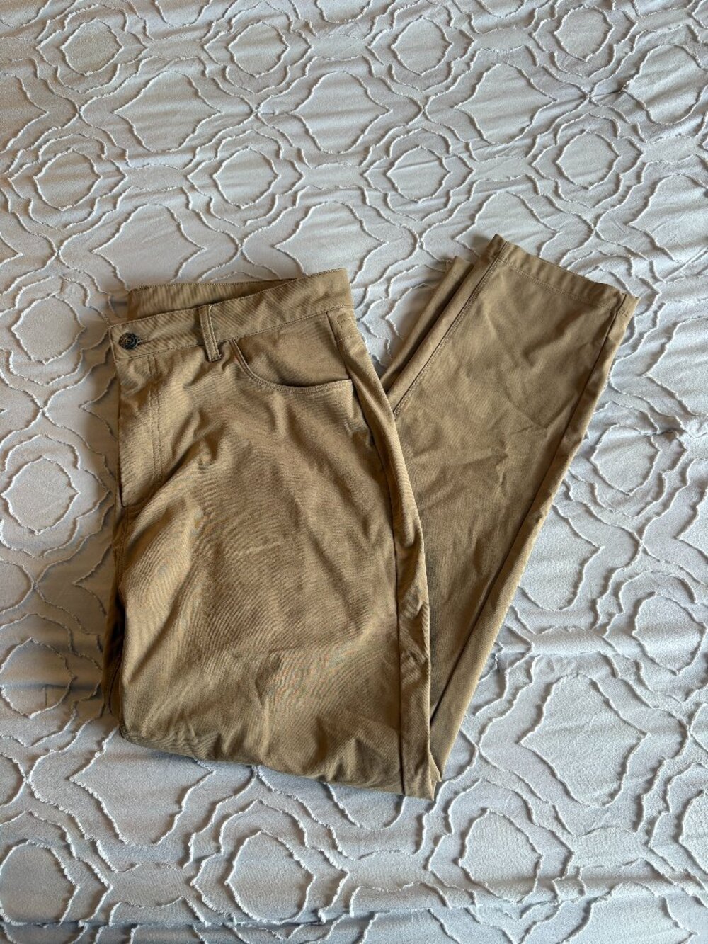 Fabletics The Don 5-Pocket Pant (Slim Fit) - Khaki